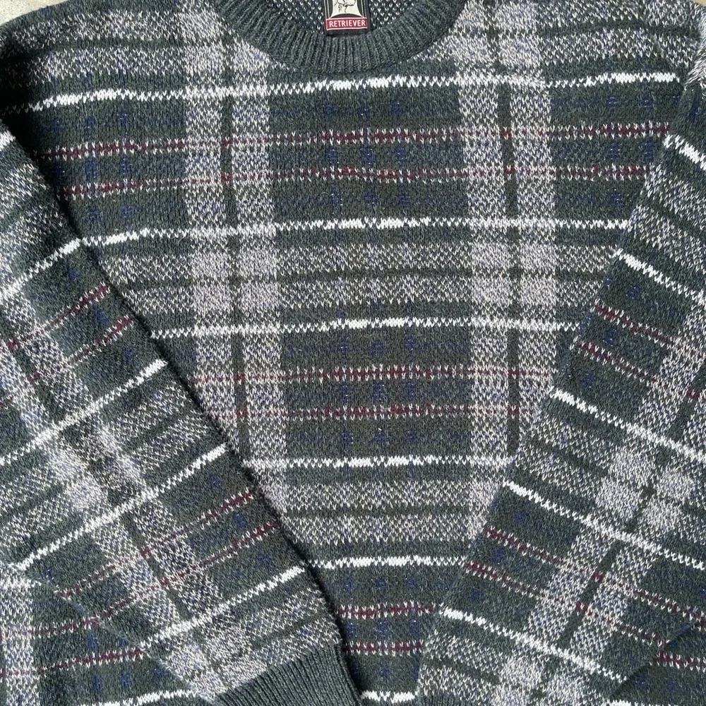 Vintage 90s Retriever Brand Sweater Mens XL  Acrylic Cotton Blend Grandpa - Picture 3 of 4